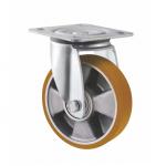 5 Inch 6 Inch 8 Inch Heavy Duty Swivel Casters Wheels European Style Aluminum Core PU Caster for sale