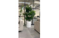 China Fading Resistant Fiber Clay Planters For Balconies Easily Cleaned supplier