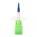 High Hardness Carbide 2 Flutes Ball Nose End Mill 2.5mm 30 Degree For Mold Steel for sale