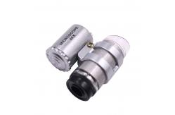 China Mini 45x Microscope Magnifying With LED Light Pocket Jeweler Loupe supplier