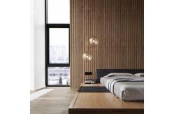 China Sound Proof Walnut Acoustic Wood Slat Panels Eco Friendly Engineered Veneer Finish supplier