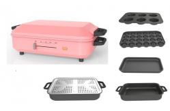 China Multi Functional Cooker , Takoyaki Maker With Detachable Plates supplier