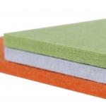 Polyester Fiber Sound Proof Colorful Acoustic Panels PET Fire Retardant Acoustic Wall Panels For Studio for sale