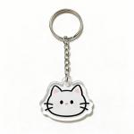 Double-sided UV Printed Keychain Custom Cute Transparent Acrylic Keychain for sale