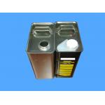 3L Automotive Paint Cans 0.22mm Large Rectangular Tin Containers