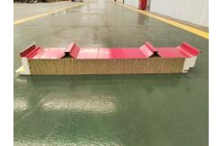 China 150mm Thickness Rockwool Sandwich Panel For Wall Building Warehouse supplier