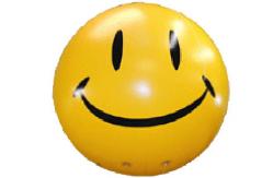 China business advertising smile helium balloon with printing,inflatable helium balloon supplier