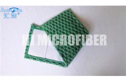 China Microfiber Wet Mop Pads jacquard weave reusable mop replacement pads with pocket supplier