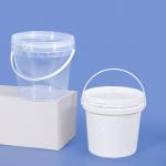 UMETASS 2L Clear Food Grade Plastic Bucket With Lid And Handle Leakproof PP Container for sale