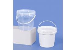 China UMETASS 2L Food Grade Clear Plastic Bucket with Printed Lids and Pastic Handle supplier
