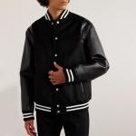Customized Logo Street Wear Varsity Jacket Mens Letterman Jacket Solid Pattern for sale