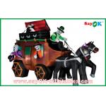 Commercial Water Park Inflatable Holiday Decorations Halloween Inflatable Carriage for sale