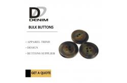 China Customised Unique Polyester Replacement Buttons For Coats Clothing With 4 Holes supplier