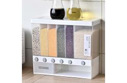 China 6 Grids Plastic Cereal Storage Box for Kitchen Food supplier