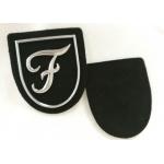 Promotional Silver Tpu Logo Raised Custom Pvc Patches No Minimum for sale