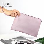 Wholesale Custom Pure Color Blank PU Leather Cosmetic Bag Travel for sale