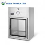 SS 304 Cleanroom Pass Box Wall Mounted With Tempered Glass Window for sale