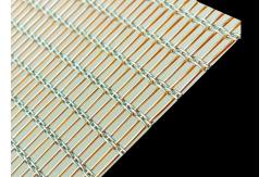 China 2500mm Width Copper Laminated Wire Mesh For Architectural Art Glass Partition supplier