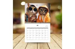 China Customizable Personalized Calendar Printing with Monthly View and US Holidays supplier
