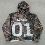 Unisex All Over Print Camouflage Hoodie in Custom Terry Cotton and Cropped Design for sale