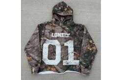 China Unisex All Over Print Camouflage Hoodie in Custom Terry Cotton and Cropped Design supplier