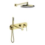 Concealed Brass Shower Faucet System with Headshower and Hand Shower Complete Set