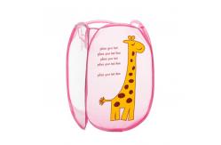 China Nylon Woven Foldable Laundry Basket Mesh Pop Up Hamper supplier