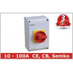 Weatherproof 100 Amp Disconnect Switch with 1NO+1NC For Rotary Isolating for sale