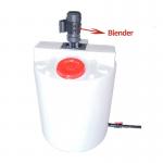 Cylindrical Poly Water Chemical Mixing Tank Emulsifying Homogenizer 500L for sale