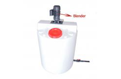 China Rotational Poly Plastic 100 Gallon Mixing Tank With Agitator supplier