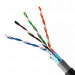 Double Sheath CAT5E Ethernet Cable Waterproof Copper FTP 4 Pair 8 Pair for sale