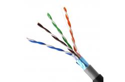 China Double Sheath CAT5E Ethernet Cable Waterproof Copper FTP 4 Pair 8 Pair supplier