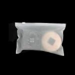 Self Sealing Clothes Packaging Bag , 1.5mil Frosted Zipper Bags With Logo for sale