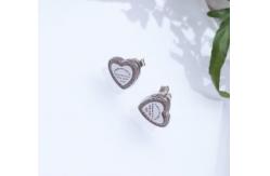 China Heart Stud 925 Sterling Silver Hypoallergenic Silver Drop Cubic Zirconia Earrings supplier