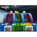 Giant Inflatable Basketball Hoops 5x3m Funny Commercial Basketball Shooting Game for sale