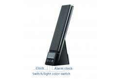 China Fast QI 15W Custom Wireless Charger With Desk Lamp LED Alarm Clock supplier