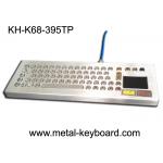 Industrial Ruggedized Keyboard Desktop Metal Computer Touchpad Customized Layout for sale