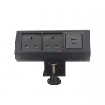 USB Type C Charger Clamp On Desktop Power Outlet For Office Furniture for sale