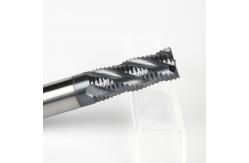 China 4-20mm Solid Carbide End Mill With Coating / 4 Flute CNC Cutting Tools supplier