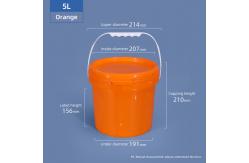 China Round Paint Custom Printed Plastic Bucket for Packaging Container Logo Customrized supplier