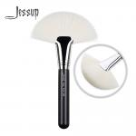 Large Brass Ferrule Full Fan Brush Black And Silver Color for sale