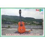 Advertising Campaign Oxford Cloth Inflatable Guitar , Music Festival Height 2 Meters for sale