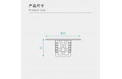 China 15*11mm ABS Shelf Support Pegs Industrial Furniture Panel Connectors supplier