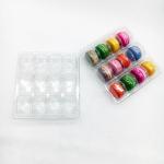 12 cells Clear PVC/PET blister macaron  packaging plastic package for sale