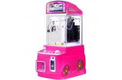 China Mini Arcade Claw Machine Pink With Display Screen Coin-operated Toy Vending Machine supplier