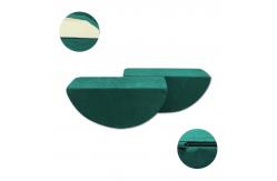 China CertiPUR-US Modular Foam Play Couch Semi Circle Parts Polyester Inner supplier