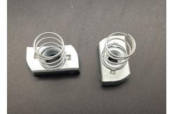China Carbon Steel Unistrut Stud Nut Short Spring 3/8 Inch SN4008 supplier