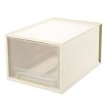 PP Sterilite 3 Drawer Medium Countertop Unit White With Drawers Clear