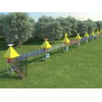House  Climbing Frames Customized  Family Heavy Duty Playground Equipment Slide