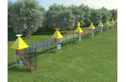 China House  Climbing Frames Customized  Family Heavy Duty Playground Equipment Slide supplier